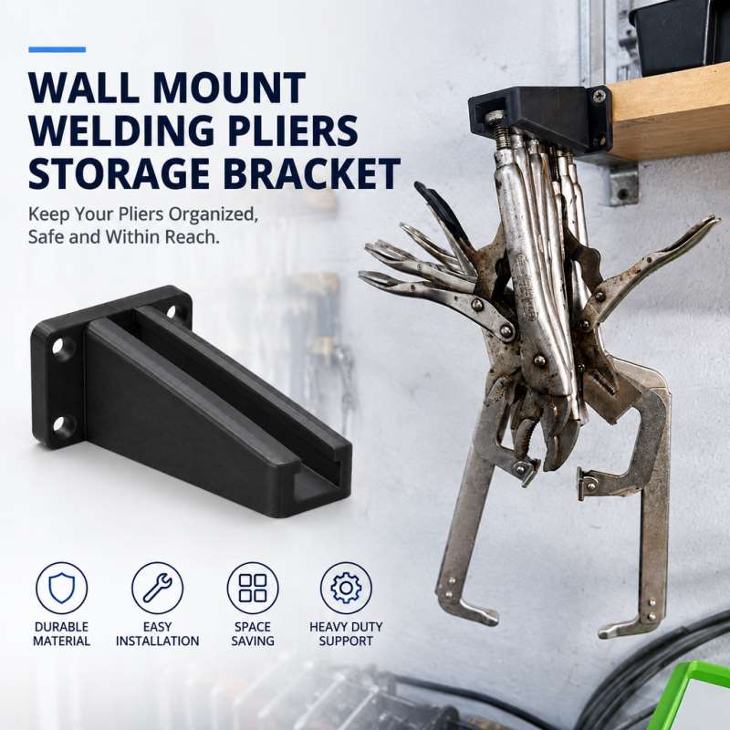 Welding Tools In Workshop - Wall Mount Welding Pliers Storage Bracket