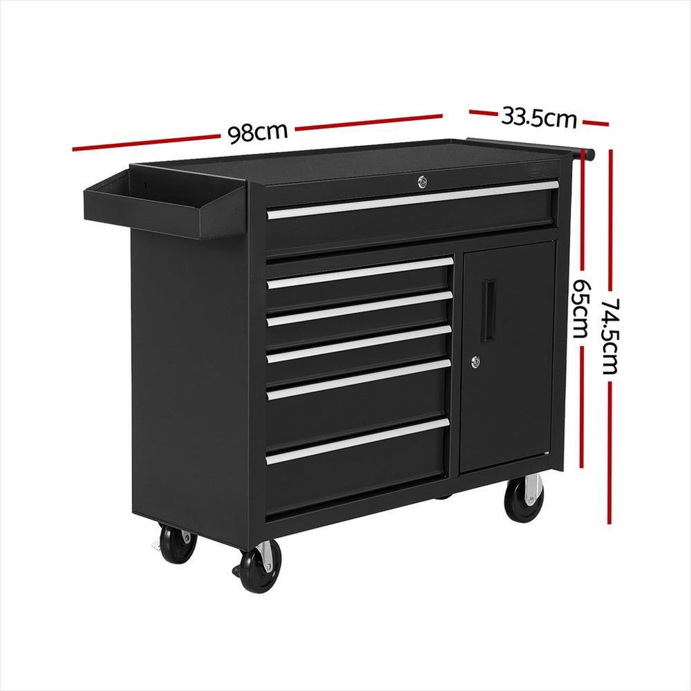 &6 Drawer Tool Box Chest Cabin - Workshop Tools Trolley ulasan dan harga