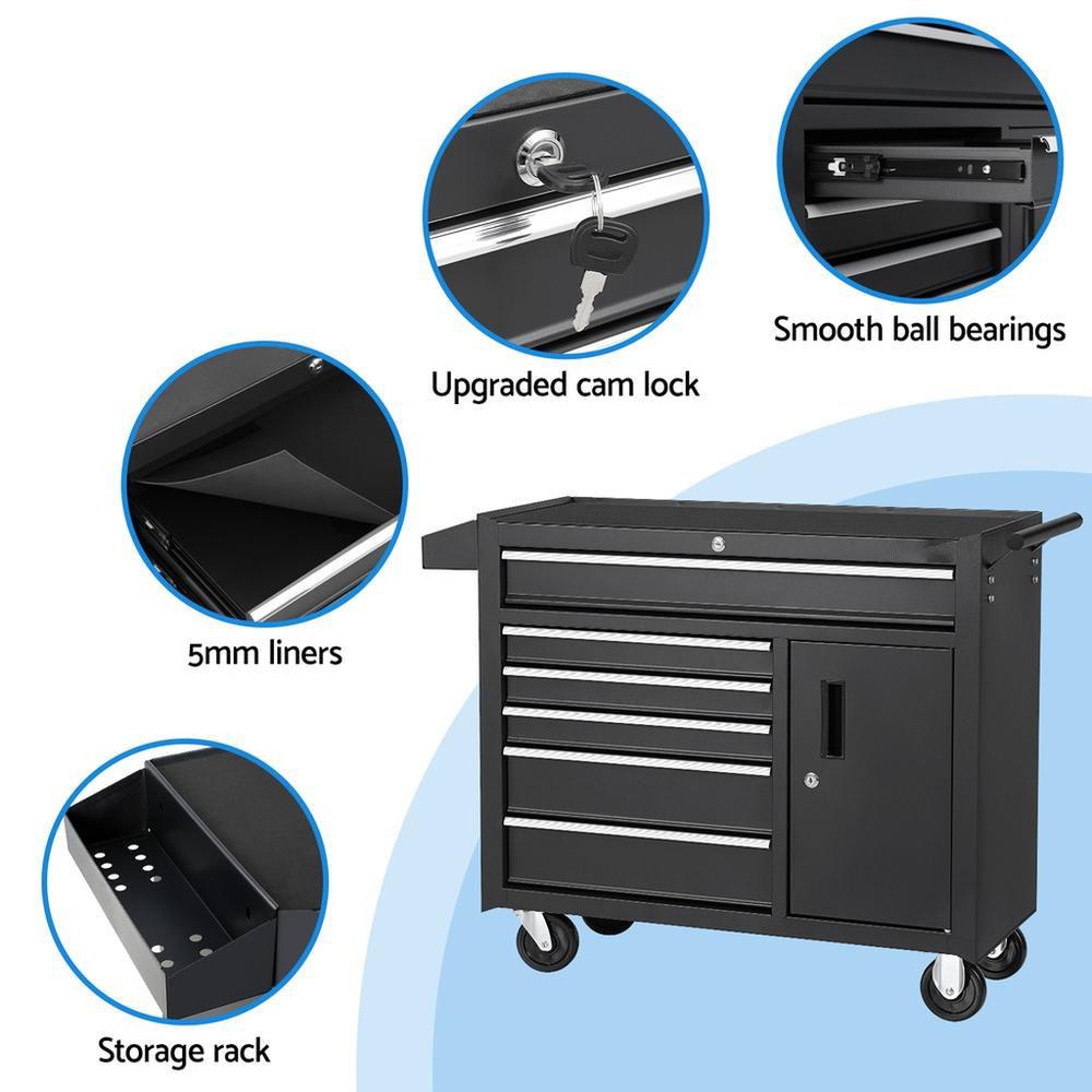 &6 Drawer Tool Box Chest Cabin - Workshop Tools Trolley ulasan dan harga