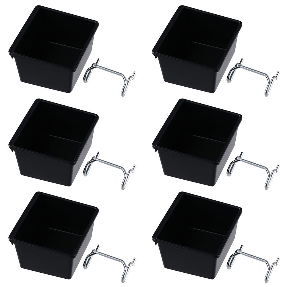 1/6 Sets Pegboard Bins with Ho - Tools Box For Workshop ulasan dan harga