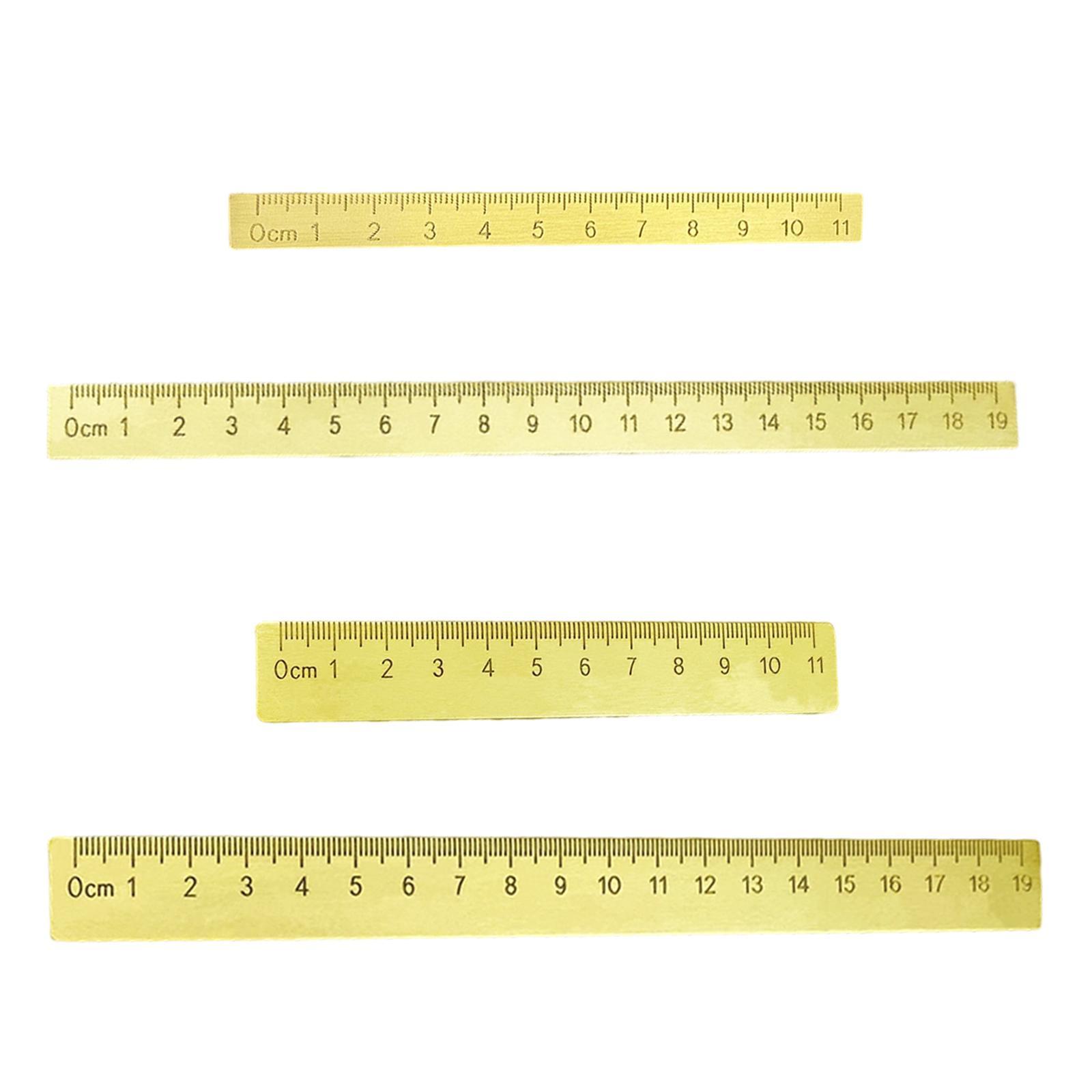 Brass Ruler Paperweight Decora - Workshop Tools Drawing ulasan dan harga