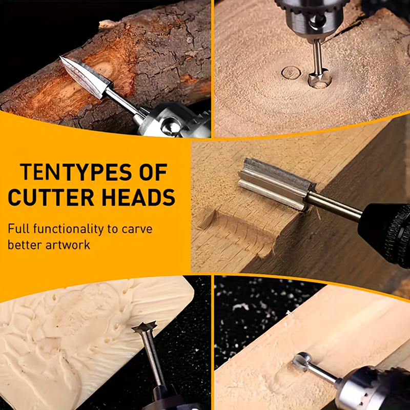 5/6Pcs Wood Carving Drill Bits - Workshop Tools Center ulasan dan harga