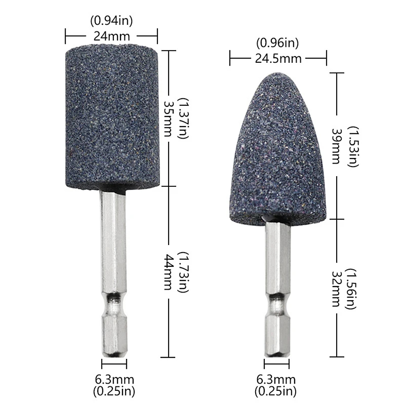 2Pcs Hexagonal Shank Grinding  - Sharpening Stone Whetstone ulasan dan harga