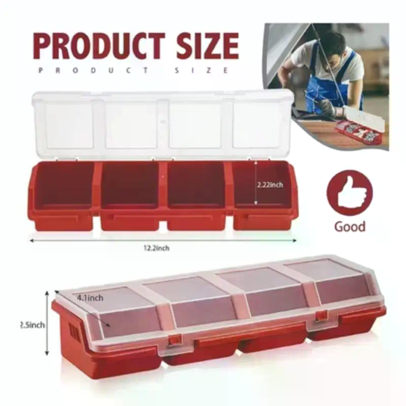 Screw Organizer Box Plastic 4  - Tools Box For Workshop ulasan dan harga
