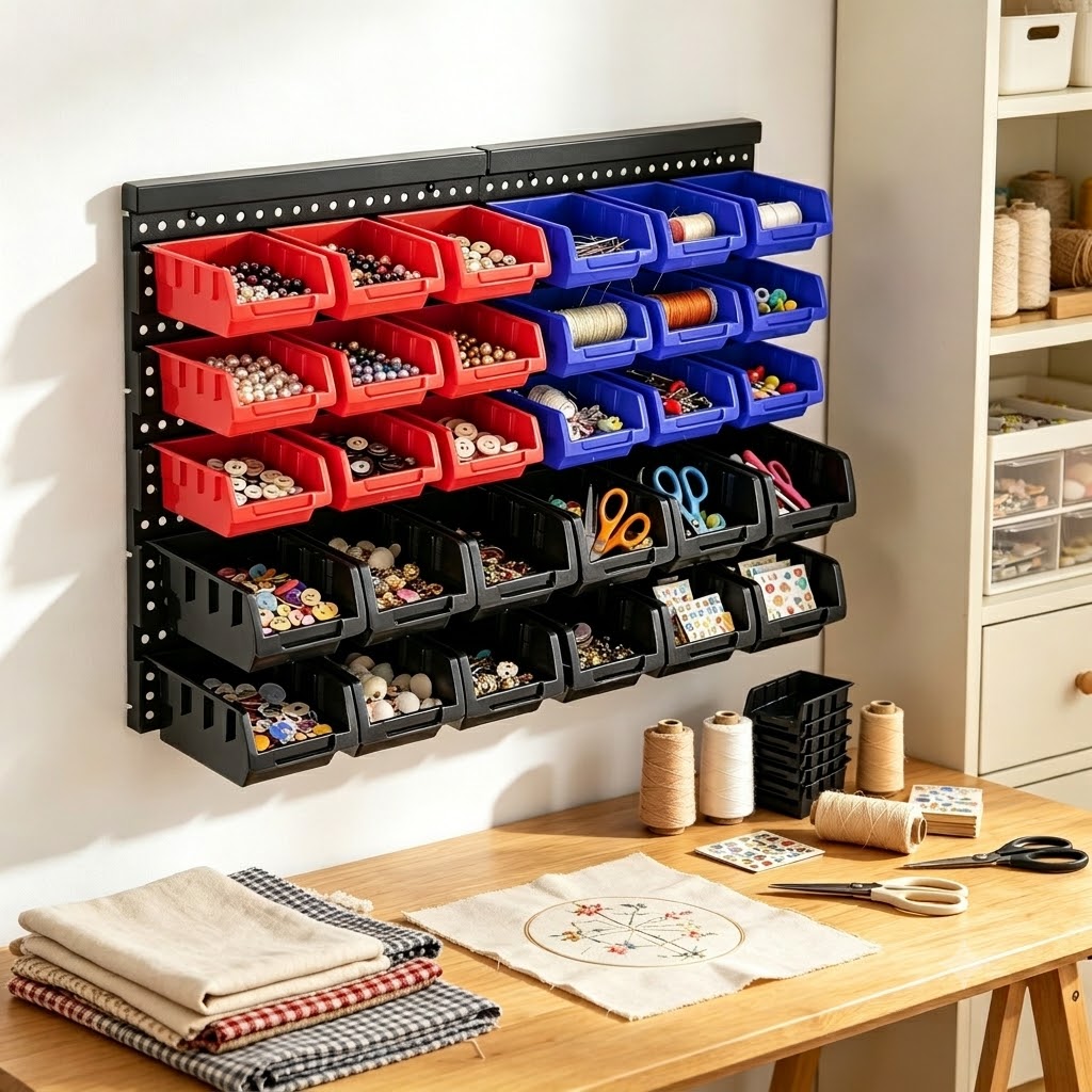 Wall Mounted Storage Bins Orga - Screw Organizer Kit ulasan dan harga