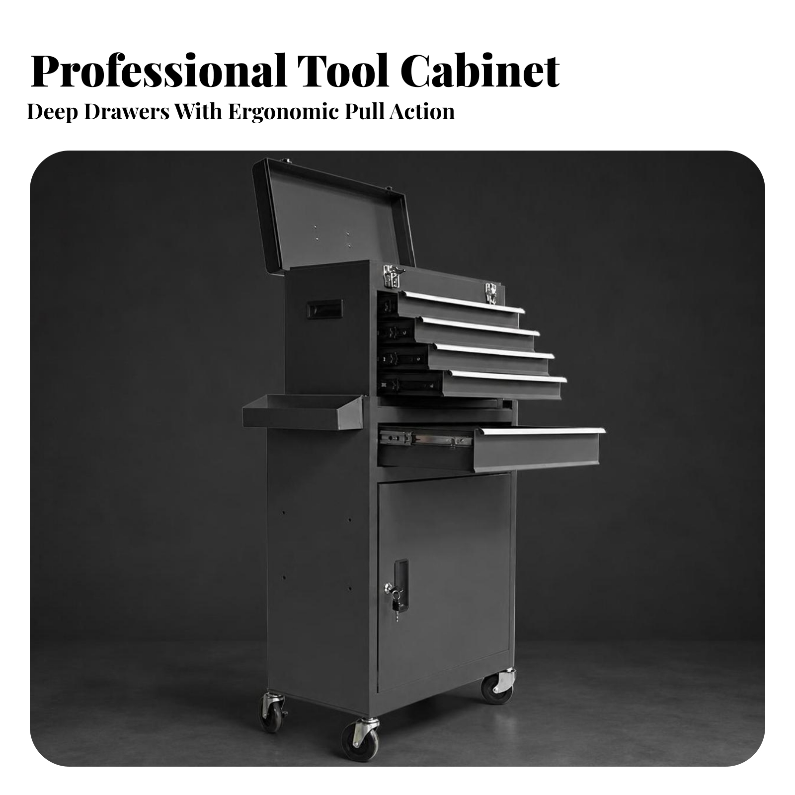 Tool Cart with Wheels Keyed Lo - Workshop Tools Trolley ulasan dan harga