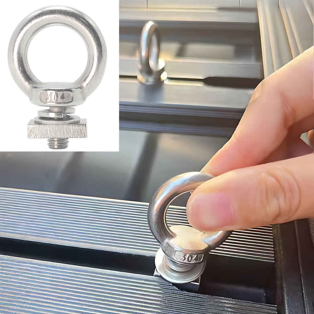 4pcs Stainless Steel M8 Eye Bo - Screw Organizer Kit ulasan dan harga