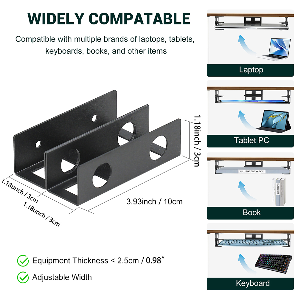 Under Desk Double Decker Lapto - Screw Organizer Kit ulasan dan harga
