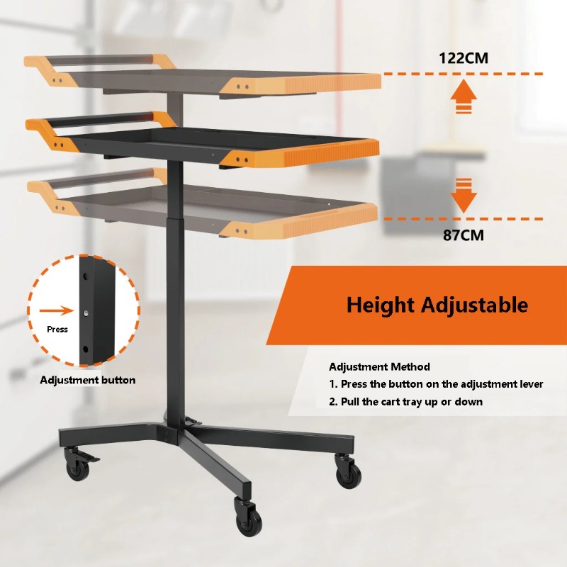 Adjustable Height Mobile Work  - Workshop Garage Tools Manufacturer ulasan dan harga