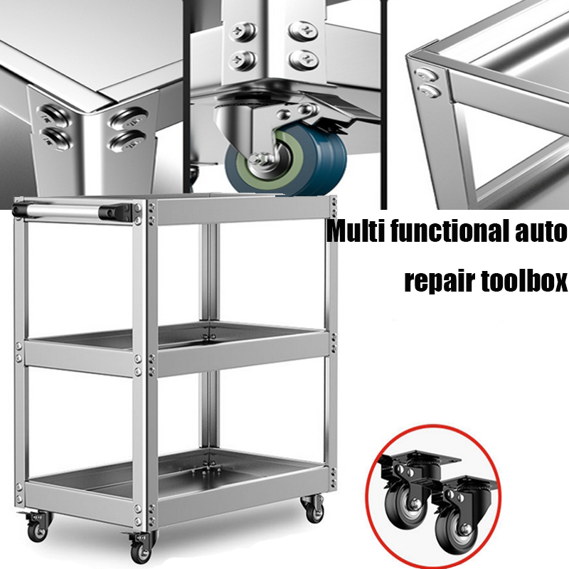 2/3 Layers Trolley Stainless S - Workshop Tools Trolley ulasan dan harga